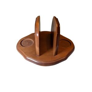 Vintage Goodwood Wooden Napkin Holder Salt Pepper Wells Taiwan Country Cottage